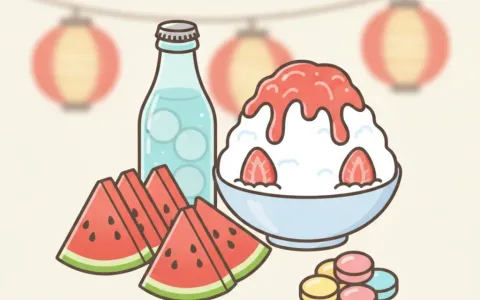 Illustration for What Japan Snacks On in Summer: 6 Festival-Season Treats You Can Get in the US